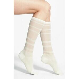 Oroblu Women Calzino Nellie Sock Sheer Stripe Trouser Light Yellow One Size